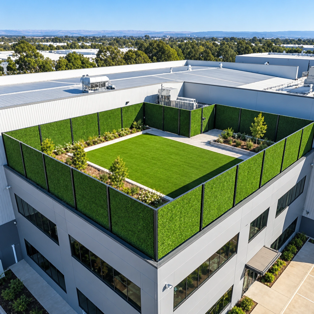 Outdoor space, elevated